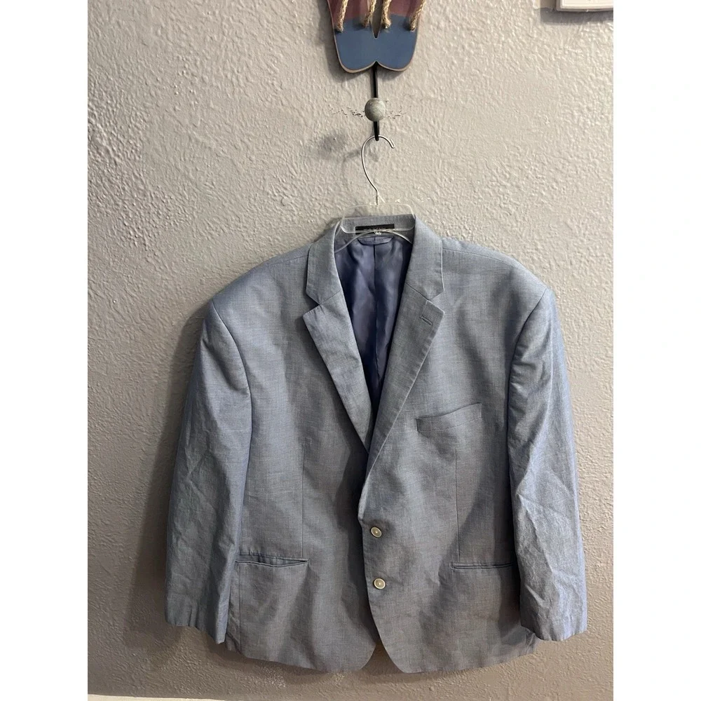 Lauren Ralph Lauren‎ Men's Blue Blazer Sport Coat Jacket 2-Button 50L